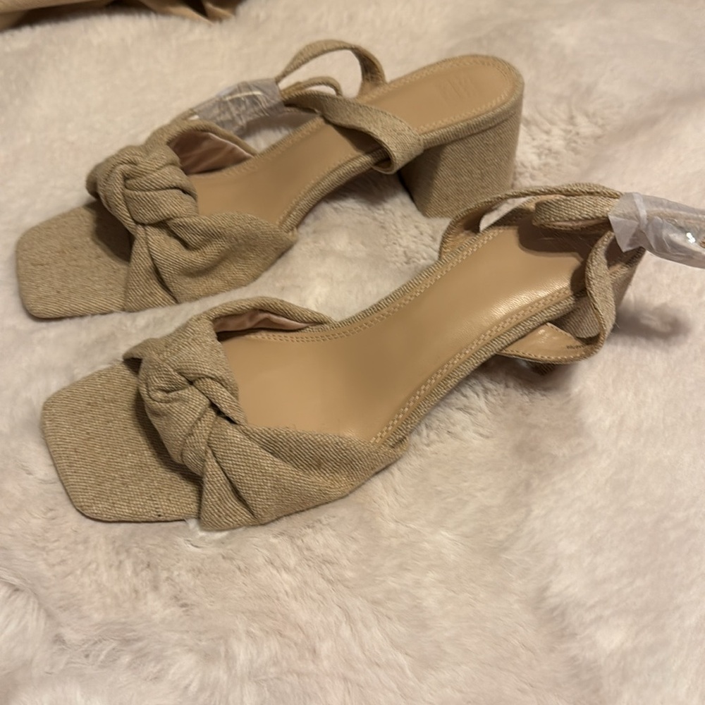 ASOS Cream Heels Elegant Minimalist Design
